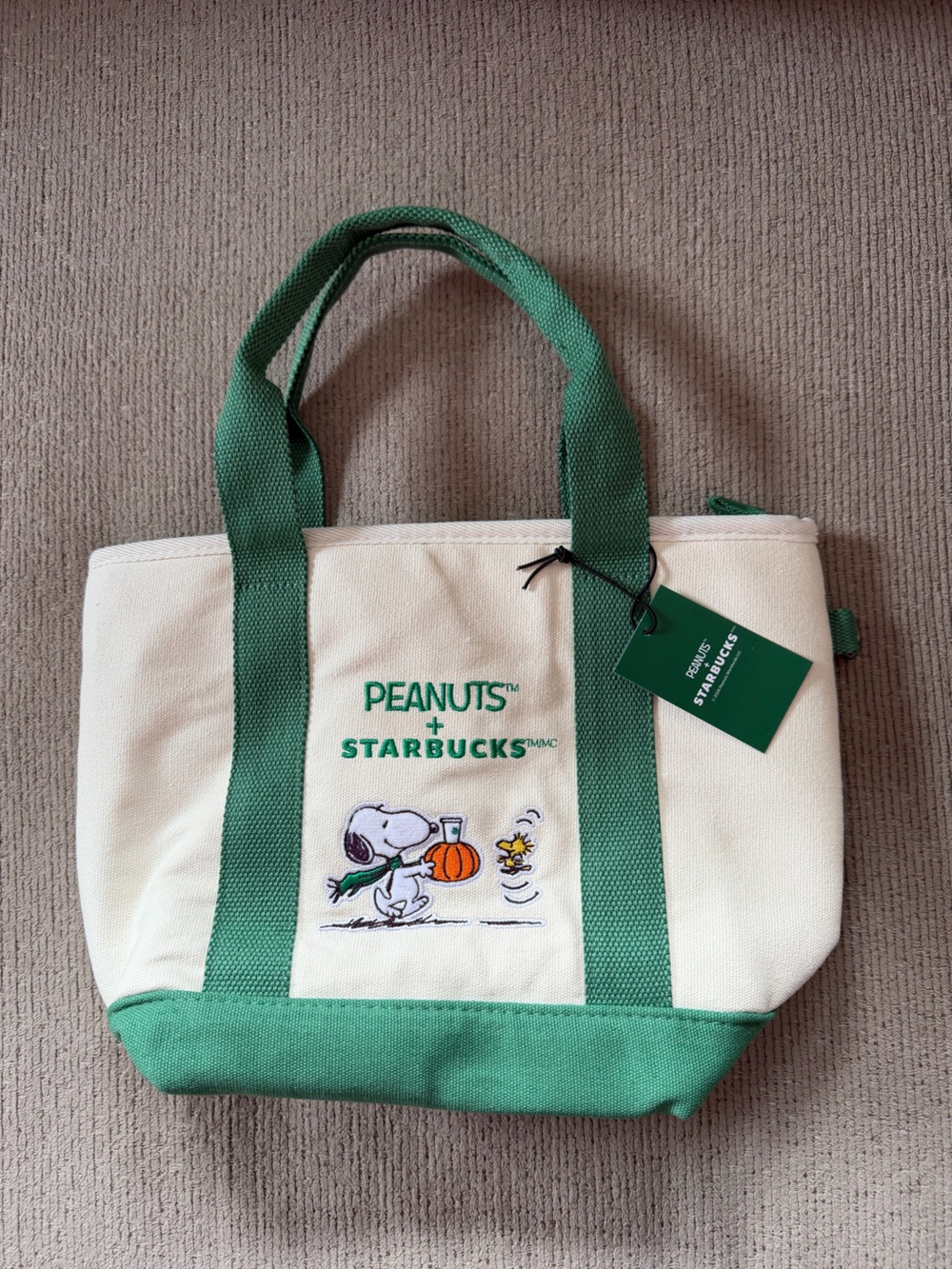 Peanuts Starbucks Collaboration Lunch Bag Tote
